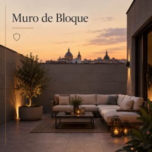 Muro de Bloque de Hormigón m2